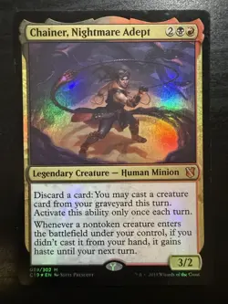 Chainer, Nightmare Adept 39 - M - Commander 2019 - foil - MTG - Lightly Played - Image 1