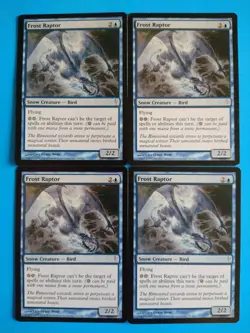 Frost Raptor 4X MP Coldsnap MTG Magic the Gathering - Image 1