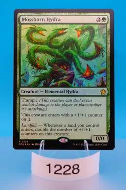 MTG Mossborn Hydra Foundations Foil #107 - Image 1
