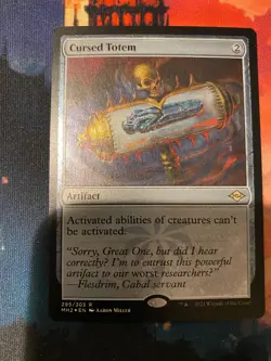 MTG Modern Horizons 2 Cursed Totem Foil Etched - Image 1