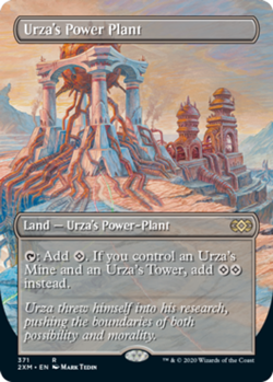 MTG Urza's Power Plant (Borderless), NM-Mint, English Double Masters - Image 1