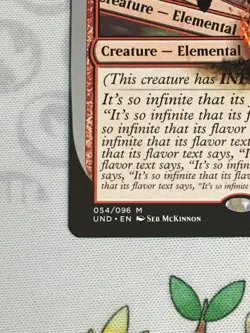 D583 MTG MAGIC UNSANCTIONED INFINITY ELEMENTAL #054 MYTHIC NM - Image 4