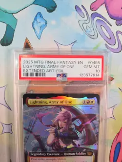 Lightning, Army of One (Extended Art) Final Fantasy Foil PSA 10 - Image 3