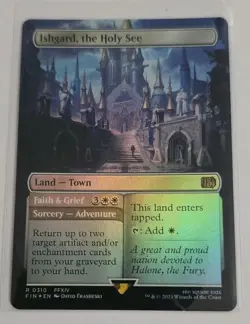 Mtg - Ishgard, the Holy See (Borderless) - FINAL FANTASY (FIN) - NM - Foil - Image 1