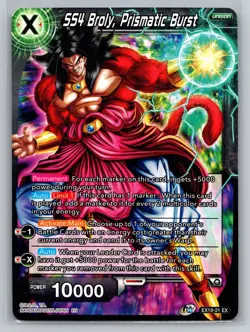 SS4 Broly Prismatic Burst EX19-21 EX Dragon Ball Super Card Game Unison - Image 1