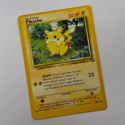 Jungle Pikachu OC Off Center Miscut Error Pokemon TCG Misprint Pokemon Card - Image 1