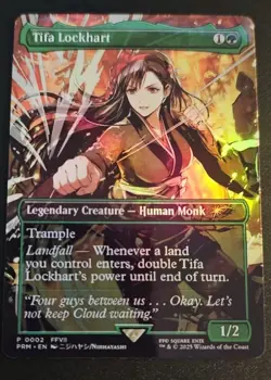 Tifa Lockhart (Borderless) MagicFest Cards Foil Playtest Card - Image 1