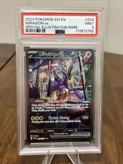 PSA 9 Miraidon EX SIR 2023 Pokemon Scarlet & Violet Base Set SVI 244/198 Mint - Image 1