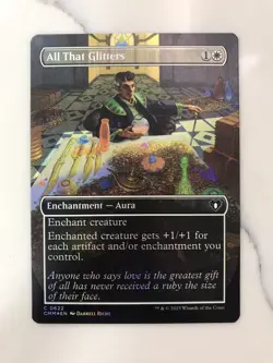 All That Glitters Foil Extended Borderless MTG Magic Gathering Card NM Mint CMM - Image 1