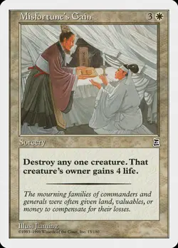 MTG 4X PORTAL THREE KINGDOMS MISFORTUNE'S GAIN MINT P3K MAGIC THE GATHERING CARD - Image 2