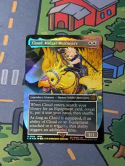 Cloud, Midgar Mercenary Chocobo Track Foil Final Fantasy MTG NM - Image 1