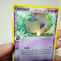 Pokemon TCG Cyndaquil 45/101 EX Dragon Frontiers Reverse Holo Stamped Card Rare - Image 2