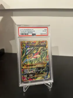 Pokemon 2015 XY Ancient Origins M Rayquaza EX 98/98 Mega Full Art Holo PSA 4 - Image 1