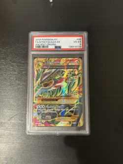 Pokemon 2015 XY Ancient Origins M Rayquaza EX 98/98 Mega Full Art Holo PSA 4 - Image 2