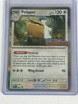 Pelipper SVP022 Prerelease Promo Pokemon Scarlet & Violet Paldea Evolved Holo NM - Image 1