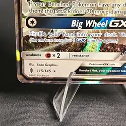 Pokemon Drampa GX Ultra Rare Holo 115/145 Sun & Moon 2017 Guardians Rising LP - Image 5