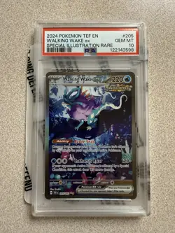 Walking Wake EX 205/162SV05: Temporal Forces Holo Rare Pokemon PSA 10 English - Image 1