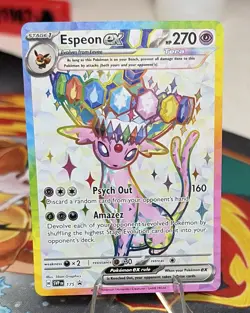 Espeon ex near mint SVP176 Scarlet & Violet black star Promo Holo Pokemon TCG - Image 1