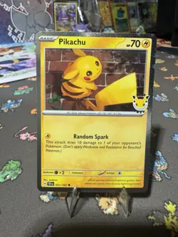Pokemon TCG Pikachu Pokemon Day 2026 Promo Swirl - Image 1