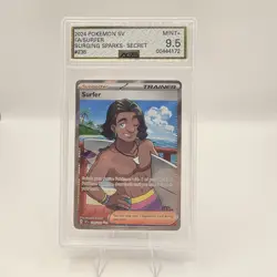 Pokemon Surfer Holo #235/191 Surging Sparks 2024 - AGS 9.5 MINT+ - Image 1