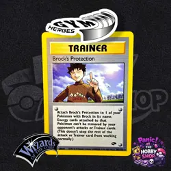 Vintage 2000 Pokemon TCG Gym Challenge TRAINER: BROCK'S PROTECTION 101/132 NM - Image 1