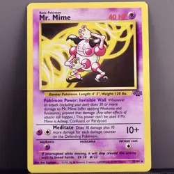 Pokemon Mr. Mime 22/64 Jungle Rare LP Vintage WOTC - Image 1