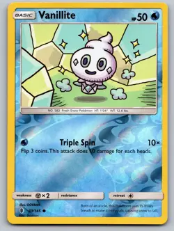 Vanillite 33/145 Common Guardians Rising Pokemon Reverse Holo Near Mint - Image 1