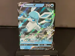 Pokemon TCG Glaceon V Evolving Skies 040/203 Holo Ultra Rare NM - Image 1
