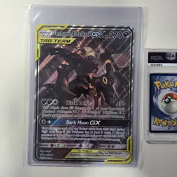 JUMBO UMBREON & DARKRAI GX TAG TEAM SM 241 Promo FULL ART NM with TOPLOADER - Image 1
