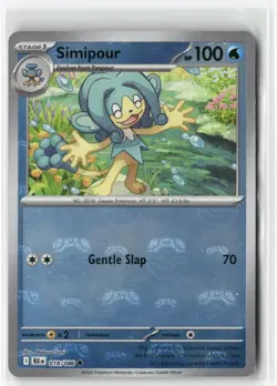 Simipour (Master Ball Pattern) 018/086 Uncommon Black Bolt Pokemon Holo NM/M - Image 1