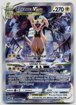 Zeraora VSTAR GG43/GG70 Crown Zenith Galarian Gallery Pokemon NM - Image 1