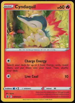 Cyndaquil SWSH221 NM Sword & Shield Promo Holo Pokemon - Image 1