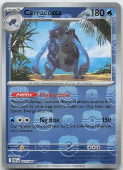 Carracosta (Master Ball Pattern) 023/086 Rare Black Bolt Pokemon TCG NM - Image 1