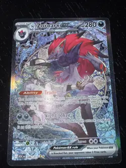 Pokemon TCG N's Zoroark EX 286/217 Ascended Hero’s Special Illustration Rare NM - Image 1