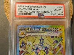 Pokemon Galvantula ex 168/142 Sv07: Stellar Crown Holo PSA 10 NINE DIGIT - Image 2
