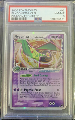 2006 POKEMON EX FLYGON EX-HOLO DRAGON FRONTIERS #92 NM-MT PSA 8 - Image 1