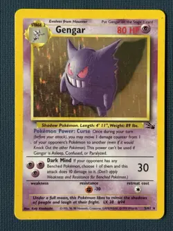 Complete 1999 Pokemon Fossil Set Vintage WOTC Holos Included Dragonite Gengar - Image 4