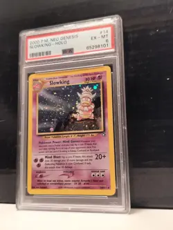 2000 Pokemon P.M. Neo Genesis Slowking-Holo #14 PSA 6 - Image 2
