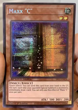 Yugioh Maxx “C” SBC2-ENI28 Prismatic Secret Rare 1st Ed NM w/Tracking - Image 2