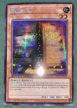 Yugioh Maxx “C” SBC2-ENI28 Prismatic Secret Rare 1st Ed NM w/Tracking - Image 3