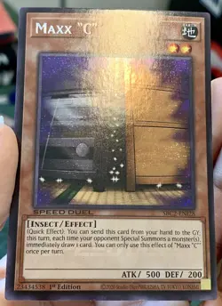 Yugioh Maxx “C” SBC2-ENI28 Prismatic Secret Rare 1st Ed NM w/Tracking - Image 5