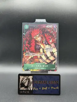One Piece TCG Eustass Captain Kid P-003 Promo Championship 2022 Stamp JP NM - Image 1
