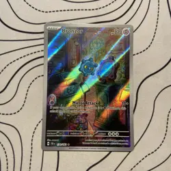 Pokemon TCG Bronzor Scarlet & Violet Temporal Forces Holo Card 170/162 - Image 1