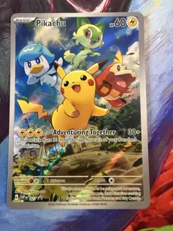 Pikachu - SVP 027 - Black Star Promo - Illustration Rare - Pokemon Card - Image 1