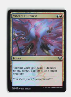 Vibrant Outburst 240 Foil Secrets of Strixhaven MTG NM - Image 1