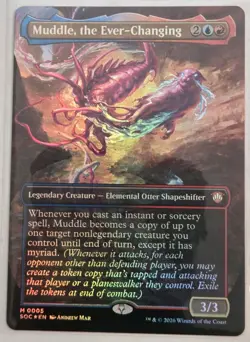 Muddle, the Ever-Changing (Borderless) Commander: Secrets of Strixhaven Foil - Image 1