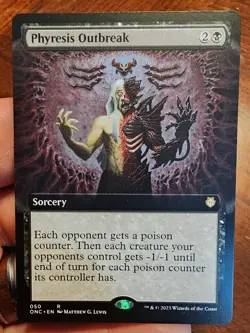 Phyresis Outbreak -Extended Art - Commander: Phyrexia (50) - LP - Regular - MTG - Image 1