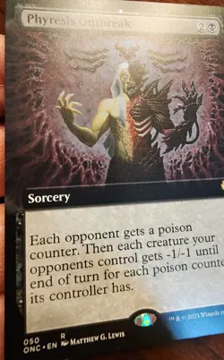 Phyresis Outbreak -Extended Art - Commander: Phyrexia (50) - LP - Regular - MTG - Image 3