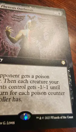 Phyresis Outbreak -Extended Art - Commander: Phyrexia (50) - LP - Regular - MTG - Image 4