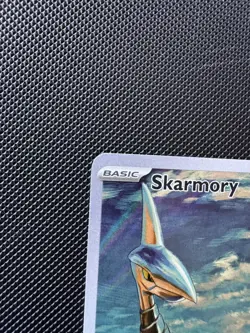 Pokemon TCG Skarmory 209/191 Sv08: Surging Sparks Illustration Rare Holo NM - Image 3